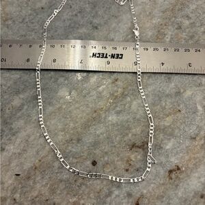 Silver Chain Necklace 925 22” L 4mm wide men’s women’s nice necklace